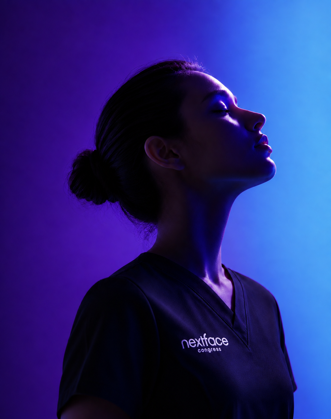 NEXT FACE Congress professional in branded clinical attire